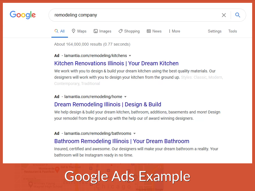 google ad example